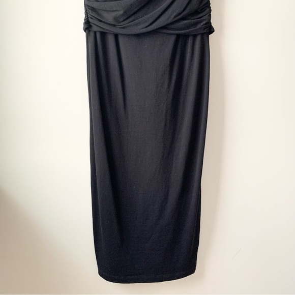 Peruvian Connection Tie Back V-Neck Sleeveless Black Dress Medium - Picture 3 of 9